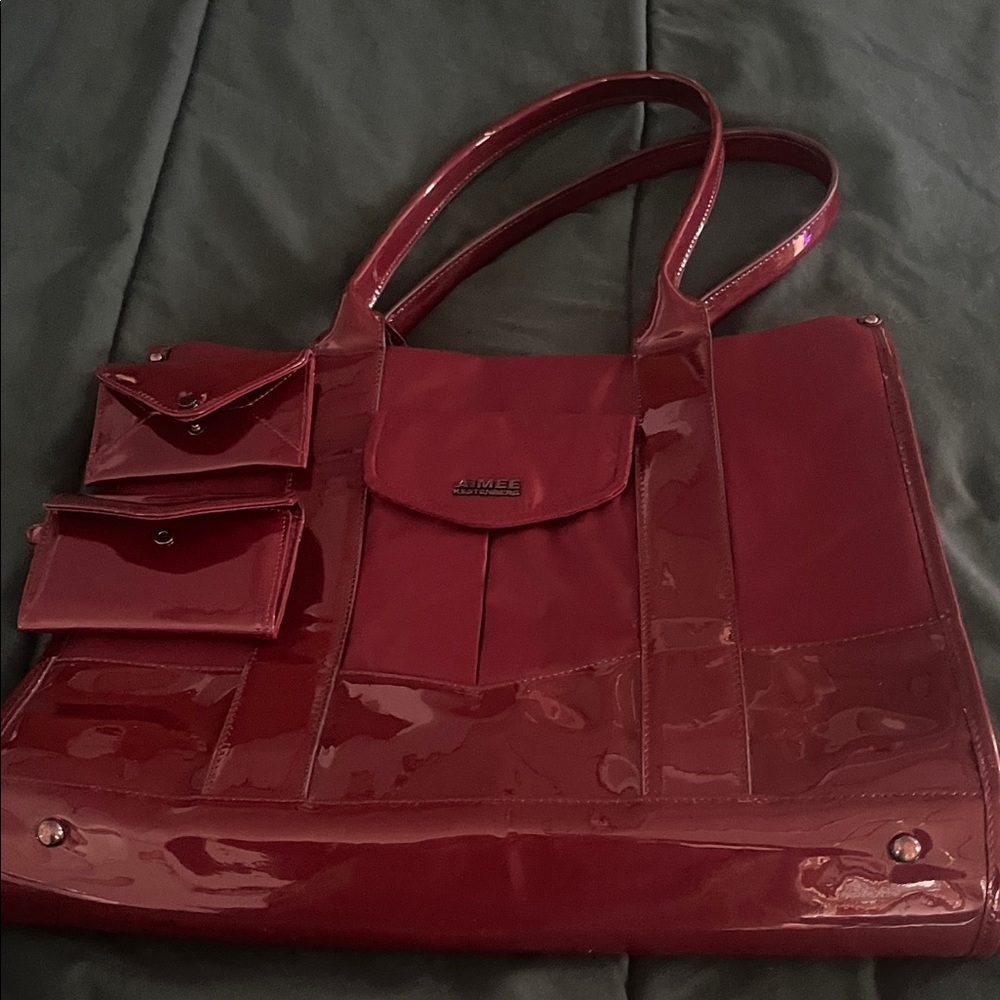Aime Leon Dore Glossy Red Tote Bag
